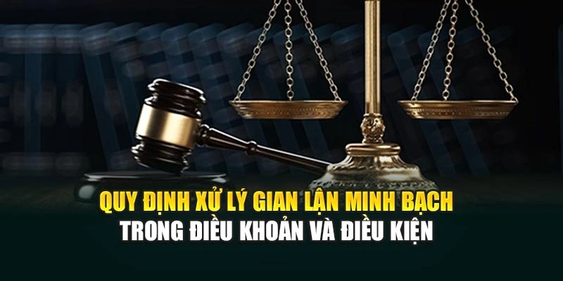 Quy định xử lý gian lận minh bạch trong điều khoản và điều kiện 