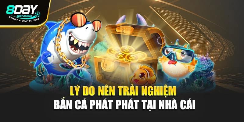 Lý do nên trải nghiệm bắn cá phát phát tại nhà cái